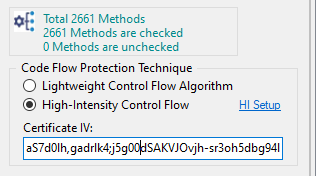 High-Intensity Control Flow Protection Requirements